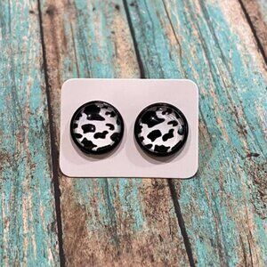 Cow Print Earrings